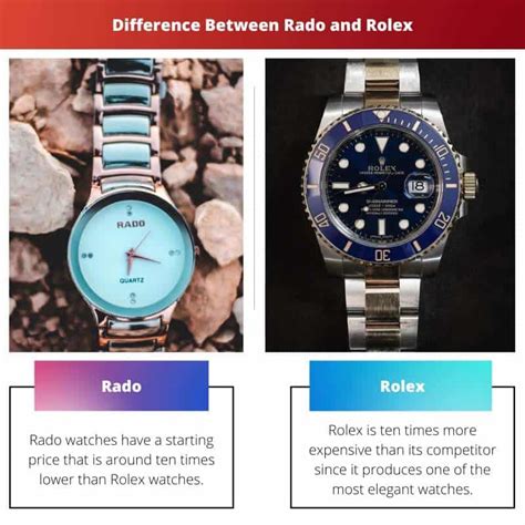 rolex vs rado|Rado watches.